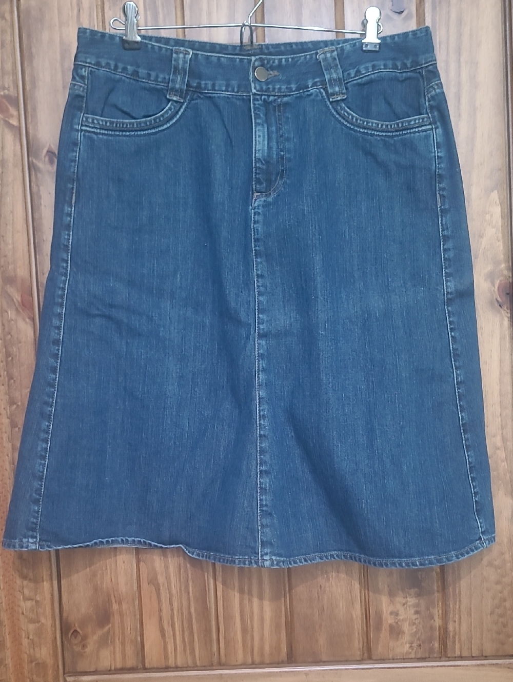 Calvin Klein Denim A-Line Skirt. Size 12